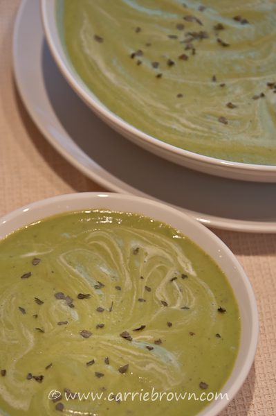 Carrie Brown  |  Sauteed Pea Soup