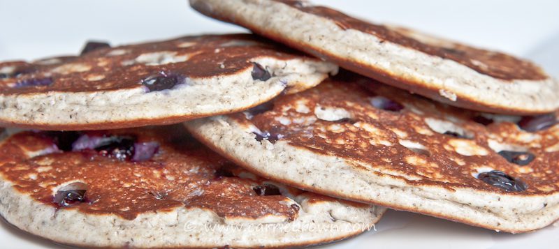 Vanilla Blueberry Pancakes | Carrie Brown